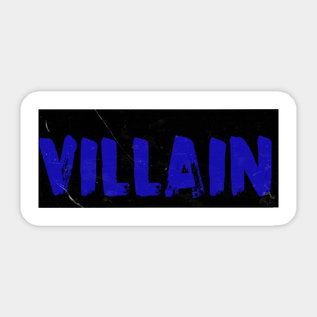 Vilain Blue Sticker by VilyArt